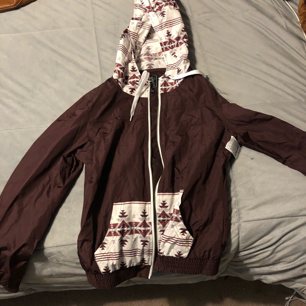 Maroon Wind Breaker